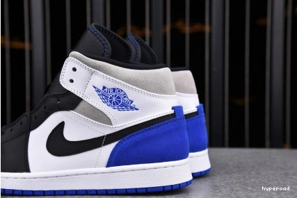 Hyperoad AIR JORDAN BLACK 1 SE MID TOE' 'ROYAL 0714